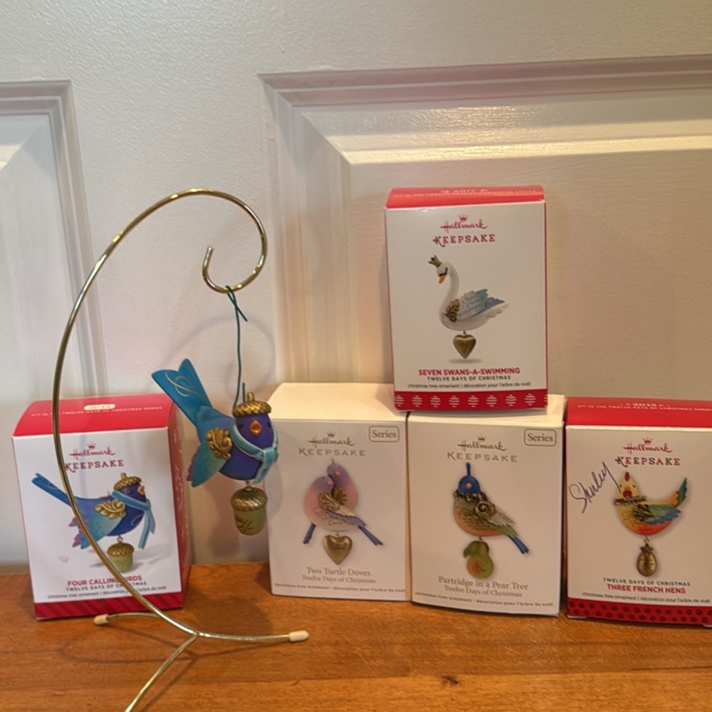 HALLMARK Keepsake 2014 Four Calling Birds 12 Day of Christmas Ornament